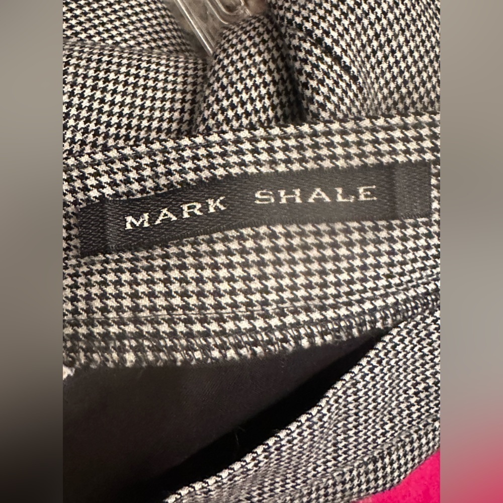 Mark Shale Vintage  Black and White Houndstooth Pencil Skirt Women's Size 6 - Picture 12 of 13